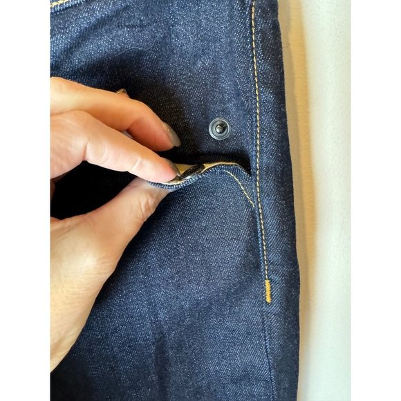 Rag & Bone Indigo Dark Wash Snap Pocket High Rise Straight Leg Ellie Jeans 6 - Picture 7 of 9